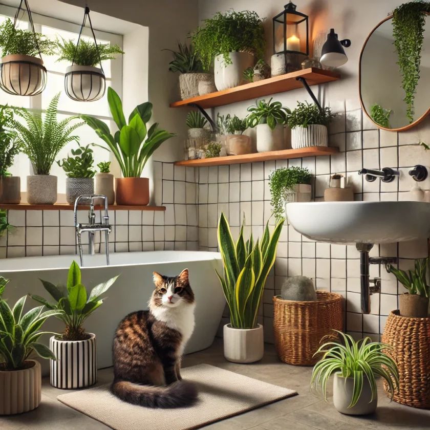 Best Cat Friendly Plants for Bathroom